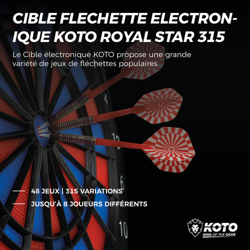 KOTO Cible Flechette Electronique KOTO Royal Star 315