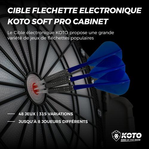 KOTO Cible Flechette Electronique KOTO Soft Pro Cabinet