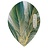 Ailette Loxley Feather Green & Gold Pear
