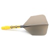 CUESOUL Ailette Cuesoul - ROST T19 Integrated Dart Flights - Big Wing - Grey Yellow