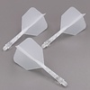 CUESOUL Ailette Cuesoul - ROST T19 Integrated Dart Flights - Big Wing - Clear