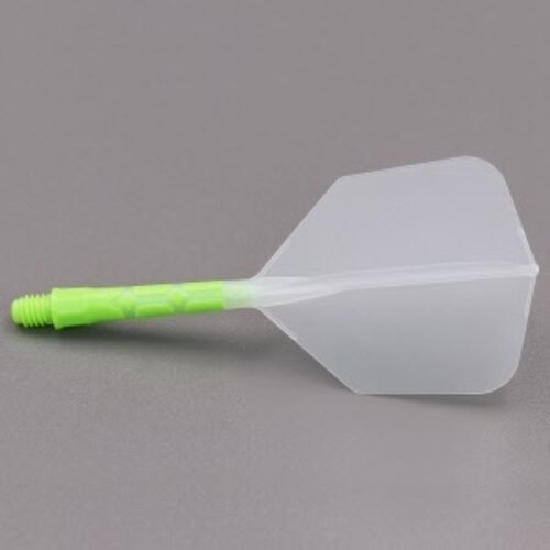 CUESOUL Ailette Cuesoul - ROST T19 Integrated Dart Flights - Big Wing - Clear Lime