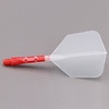 CUESOUL Ailette Cuesoul - ROST T19 Integrated Dart Flights - Big Wing - Clear Red