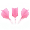 CUESOUL Ailette Cuesoul - ROST T19 Integrated Dart Flights - Big Wing - Pink Clear