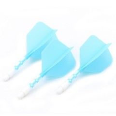 Ailette Cuesoul - ROST T19 Integrated Dart Flights - Big Wing - Blue White