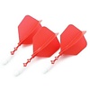 CUESOUL Ailette Cuesoul - ROST T19 Integrated Dart Flights - Big Wing - Red White