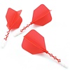 CUESOUL Ailette Cuesoul - ROST T19 Integrated Dart Flights - Big Wing - Red White