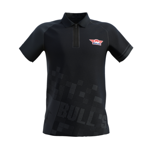 Bull's Chemise de Fléchettes Bull's Plain Black Polo