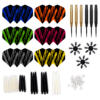 XQMax Darts XQMax Black & Gold Brass Darts + 90 Pieces Accessories - Fléchettes pointe Acier