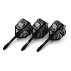 CUESOUL Ailette Cuesoul - ROST Integrated Dart Flights - Skeleton Black Shape