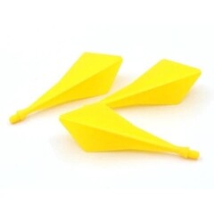 Ailette Cuesoul - TRAJ AK8 Integrated Dart Flights - Diamond Shape - Yellow
