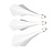 Ailette Cuesoul - TRAJ AK8 Integrated Dart Flights - Diamond Shape - White