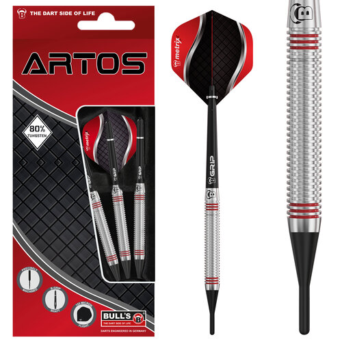 Bull's Germany BULL'S Artos AR3 80% Soft Tip - Fléchettes pointe Plastique