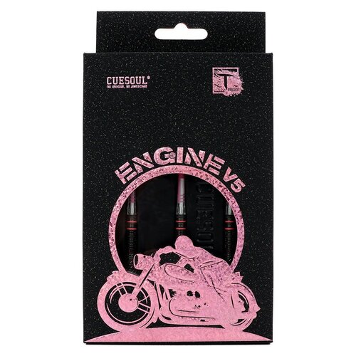 CUESOUL Cuesoul Engine V5 Pink Hope 90% - Fléchettes pointe Acier