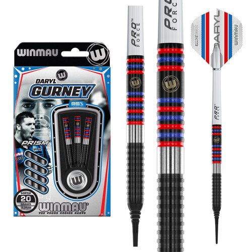 Winmau Winmau Daryl Gurney 85% Soft Tip - Fléchettes pointe Plastique