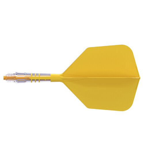 CUESOUL Ailette Cuesoul ROST T19 Integrated Dart Flights Big Wing Carbon Yellow