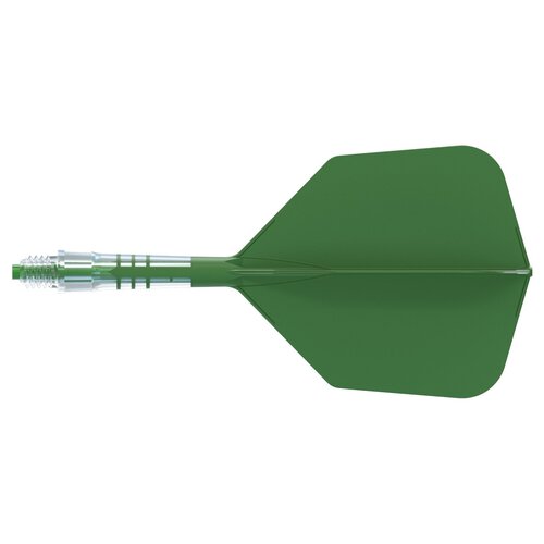 CUESOUL Ailette Cuesoul ROST T19 Integrated Dart Flights Big Wing Carbon Green