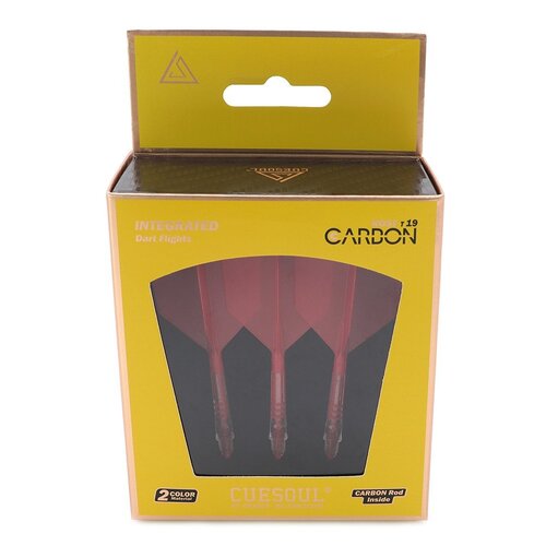 CUESOUL Ailette Cuesoul ROST T19 Integrated Dart Flights Big Wing Carbon Red