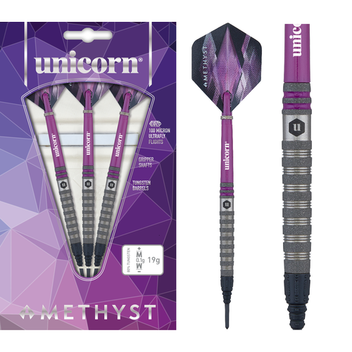 Unicorn Unicorn Amethyst 4 80% Soft Tip - Fléchettes pointe Plastique