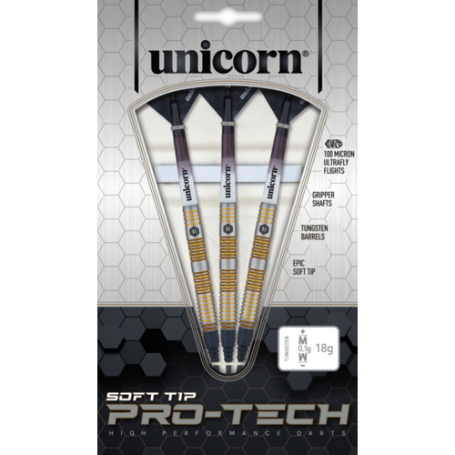 Unicorn Unicorn Pro-Tech 6 90% Soft Tip - Fléchettes pointe Plastique