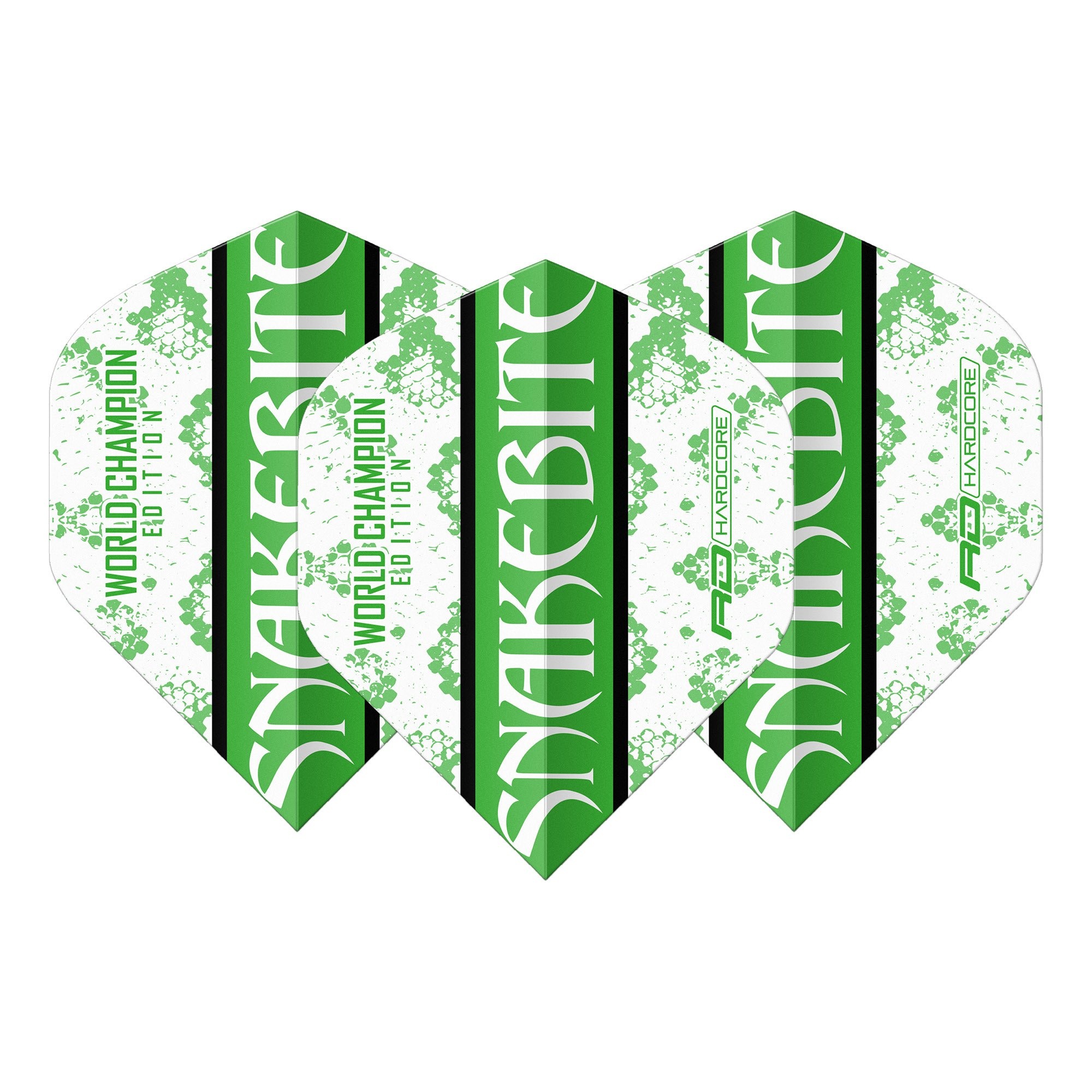 Ailette Red Dragon Peter Wright Hardcore Green White