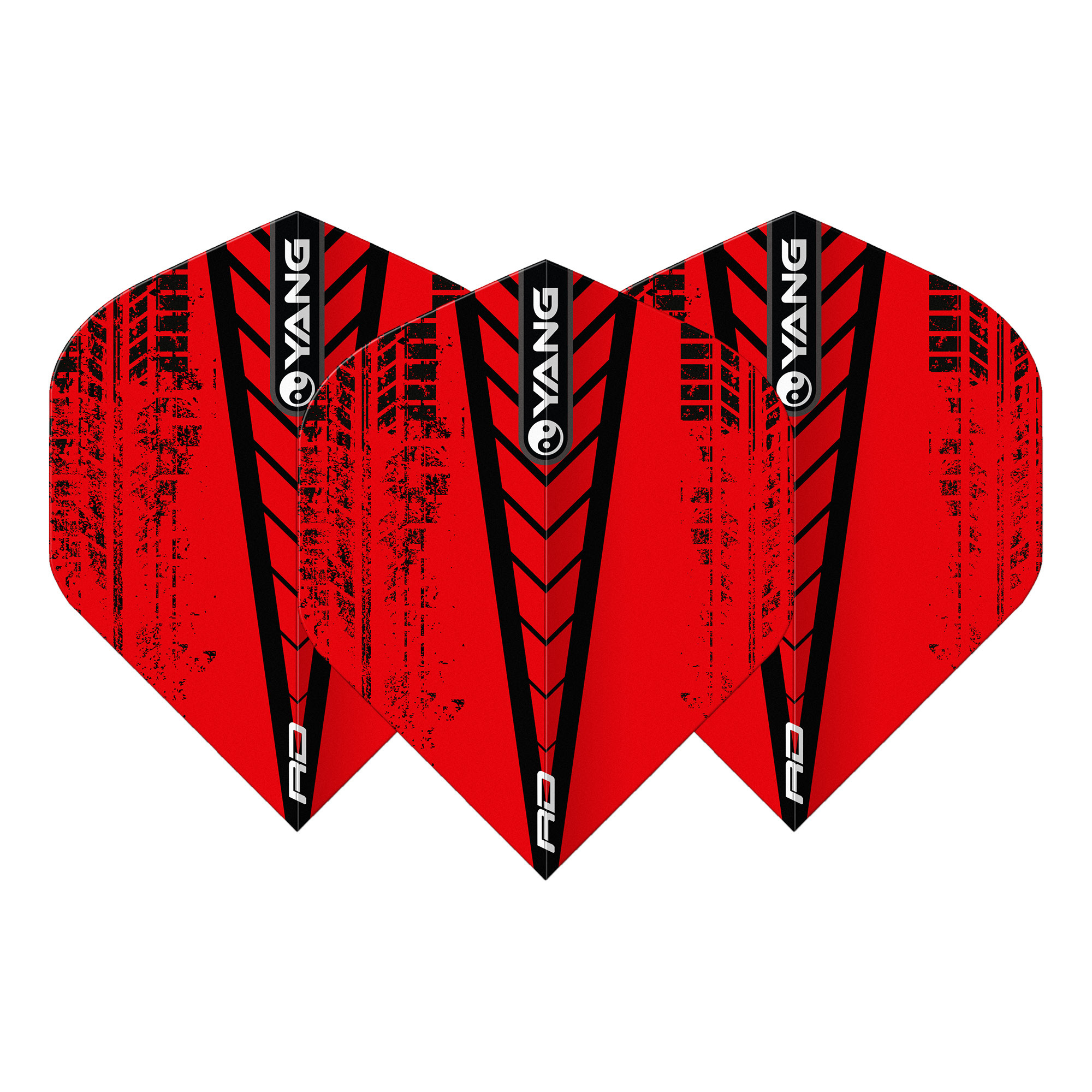 Ailette Red Dragon Yin Yang Red Black