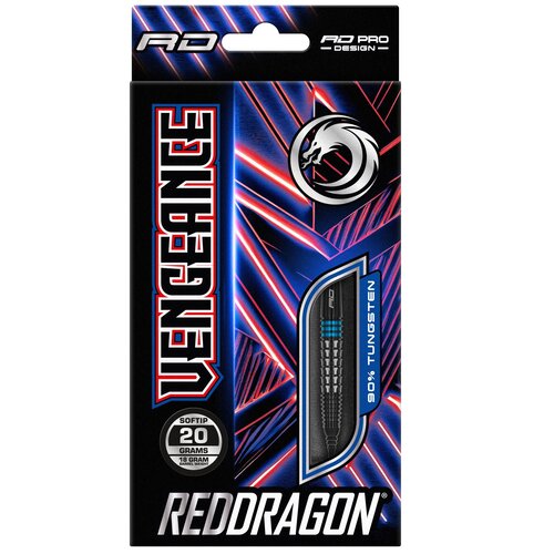 Red Dragon Red Dragon Vengeance Blue 90% Soft Tip - Fléchettes pointe Plastique