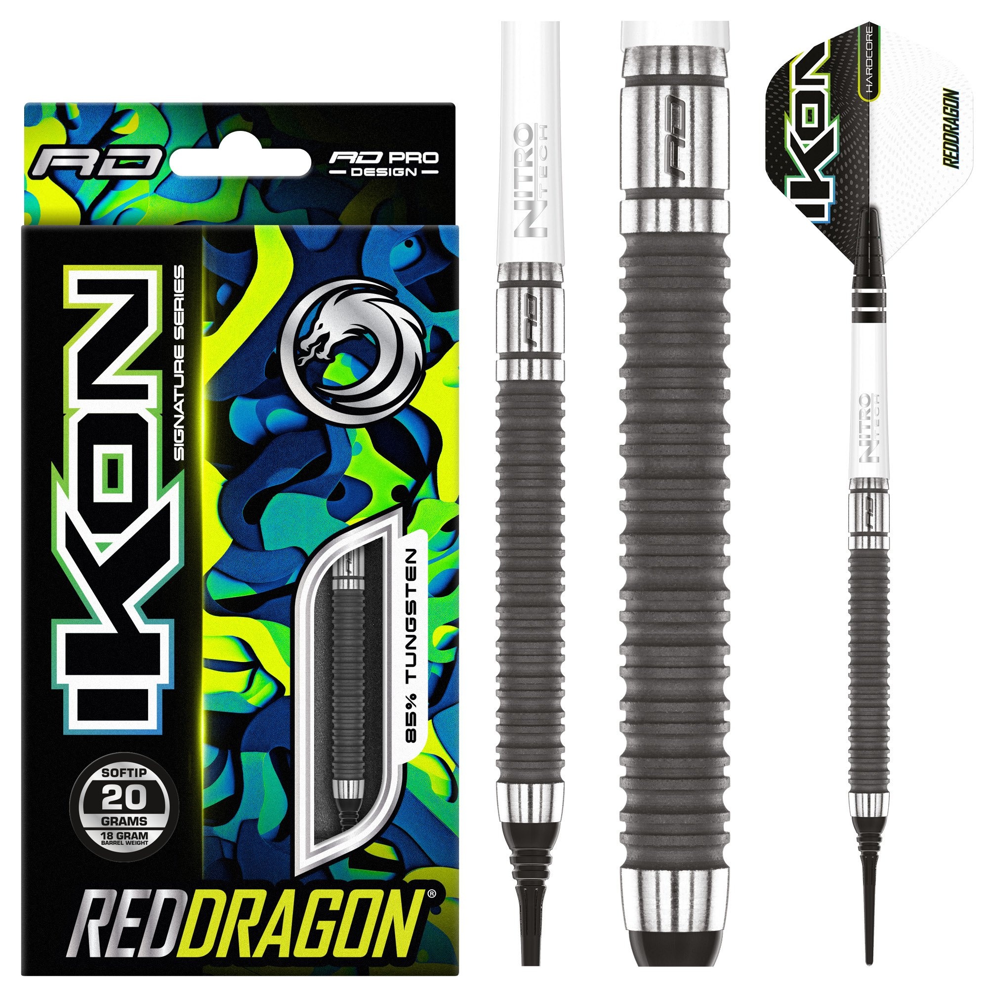 Fléchettes Professionnelles RED DRAGON Stag Tungsten - 85% Tungstène, Poids 26g/28g/30g
