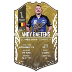 Ultimate Darts Card Andy Baetens WC