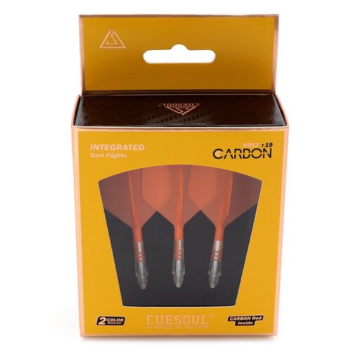 CUESOUL Ailette Cuesoul ROST T19 Integrated Dart Flights Big Standard Wing Carbon Orange