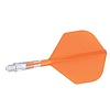 CUESOUL Ailette Cuesoul ROST T19 Integrated Dart Flights Small Standard Wing Carbon Orange
