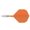 CUESOUL Ailette Cuesoul ROST T19 Integrated Dart Flights Small Standard Wing Carbon Orange