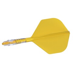 Ailette Cuesoul ROST T19 Integrated Dart Flights Small Standard Wing Carbon Yellow