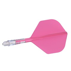 Ailette Cuesoul ROST T19 Integrated Dart Flights Small Standard Wing Carbon Pink