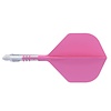 CUESOUL Ailette Cuesoul ROST T19 Integrated Dart Flights Small Standard Wing Carbon Pink