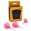 CUESOUL Ailette Cuesoul ROST T19 Integrated Dart Flights Small Standard Wing Carbon Pink