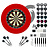 Winmau Blade 6 + Surround + KOTO Accessoire Kit Steeltip 90 Pieces