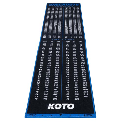 KOTO Tapis KOTO Carpet Checkout Bleu 237 x 60cm