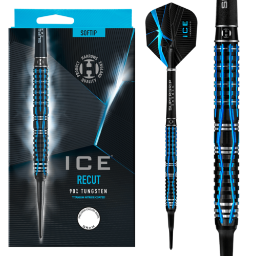 Harrows Harrows Ice Recut 90% Soft Tip - Fléchettes pointe Plastique