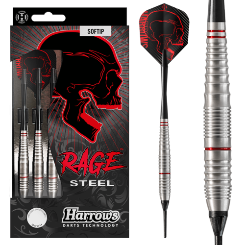 Harrows Harrows Rage Steel Soft Tip - Fléchettes pointe Plastique