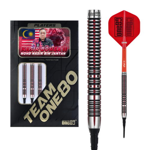 ONE80 ONE80 Nasir Bomba V2 90% Soft Tip - Fléchettes pointe Plastique