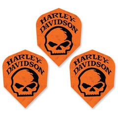 Ailette DW Harley Davidson Orange Skull NO6