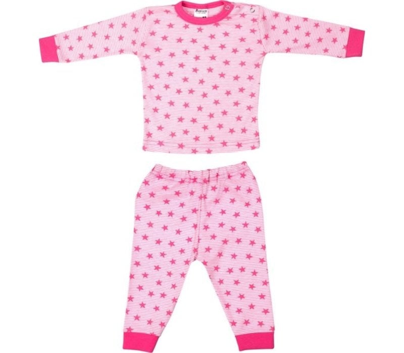 Beeren Bodywear Pyjama Streep/Ster Roze