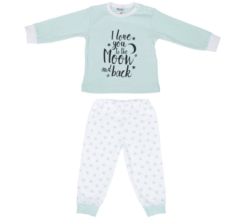 Beeren Bodywear pyjama to the moon mint.