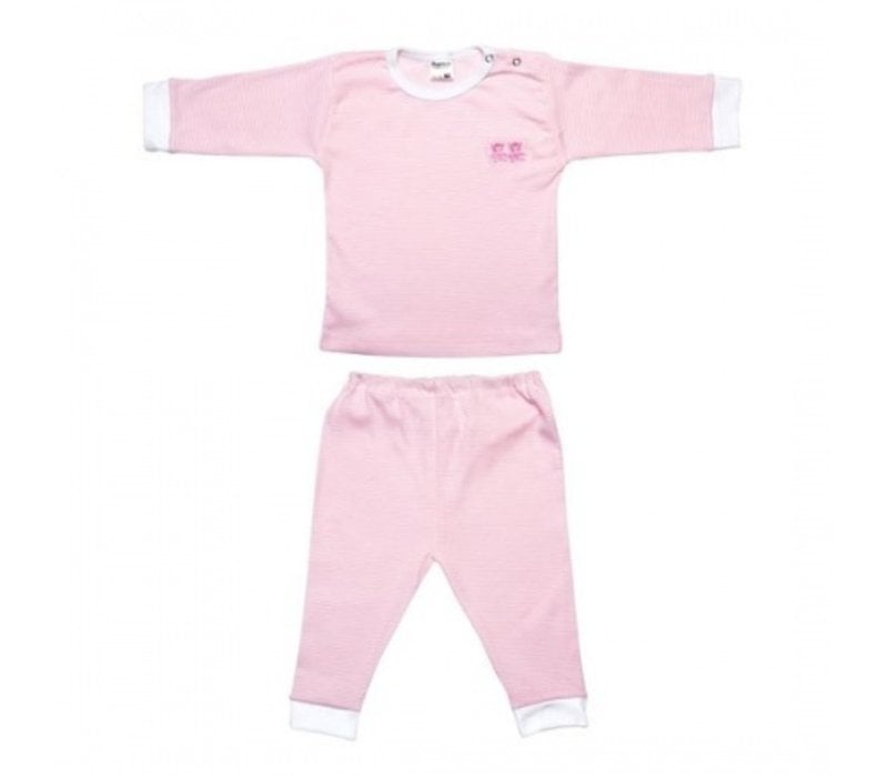 Beeren Bodywear pyjama streep Roze.