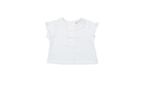 Tutto Piccolo T-shirt wit/roze - Tutto Piccolo