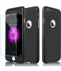 Merkloos Full Body Slim Fit 360 graden Lichtgewicht harde beschermende huid hoesje Case voor iPhone 7 4.7 " Zwart