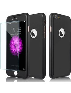 Merkloos Full Body Slim Fit 360 graden Lichtgewicht harde beschermende huid hoesje Case voor iPhone 7 4.7 " Zwart