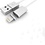 Merkloos Magnetisch 1 meter data oplader en Lightning kabel voor iPhone 7 / 7 Plus / iPhone 6 / 6 Plus / 6S / 6S Plus / iPhone 5 / iPhone 5C / iPhone 5S / iPad Series sliver