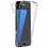 Merkloos Samsung Galaxy S7 Edge Hoesje - Dual TPU Case 360 Graden Cover - 2 in 1 Case ( Voor en Achter) Transparant